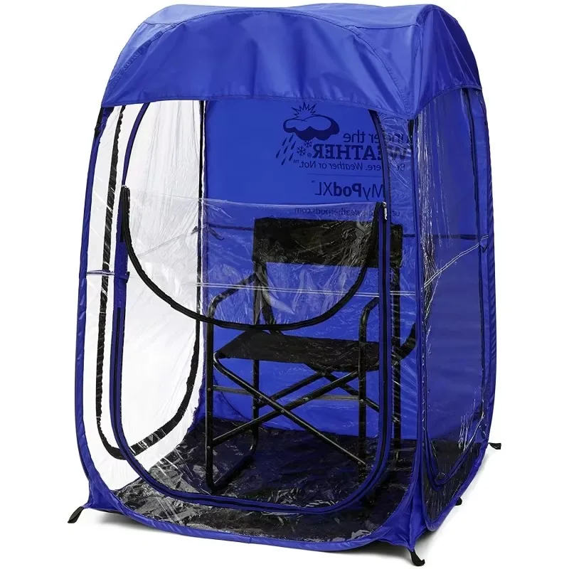YTYIN Custom Clear PVC Outdoor Camping Tent Single-Layer Square Pop-Up Windproof Rain Shade For Concert Viewing Competition Fish