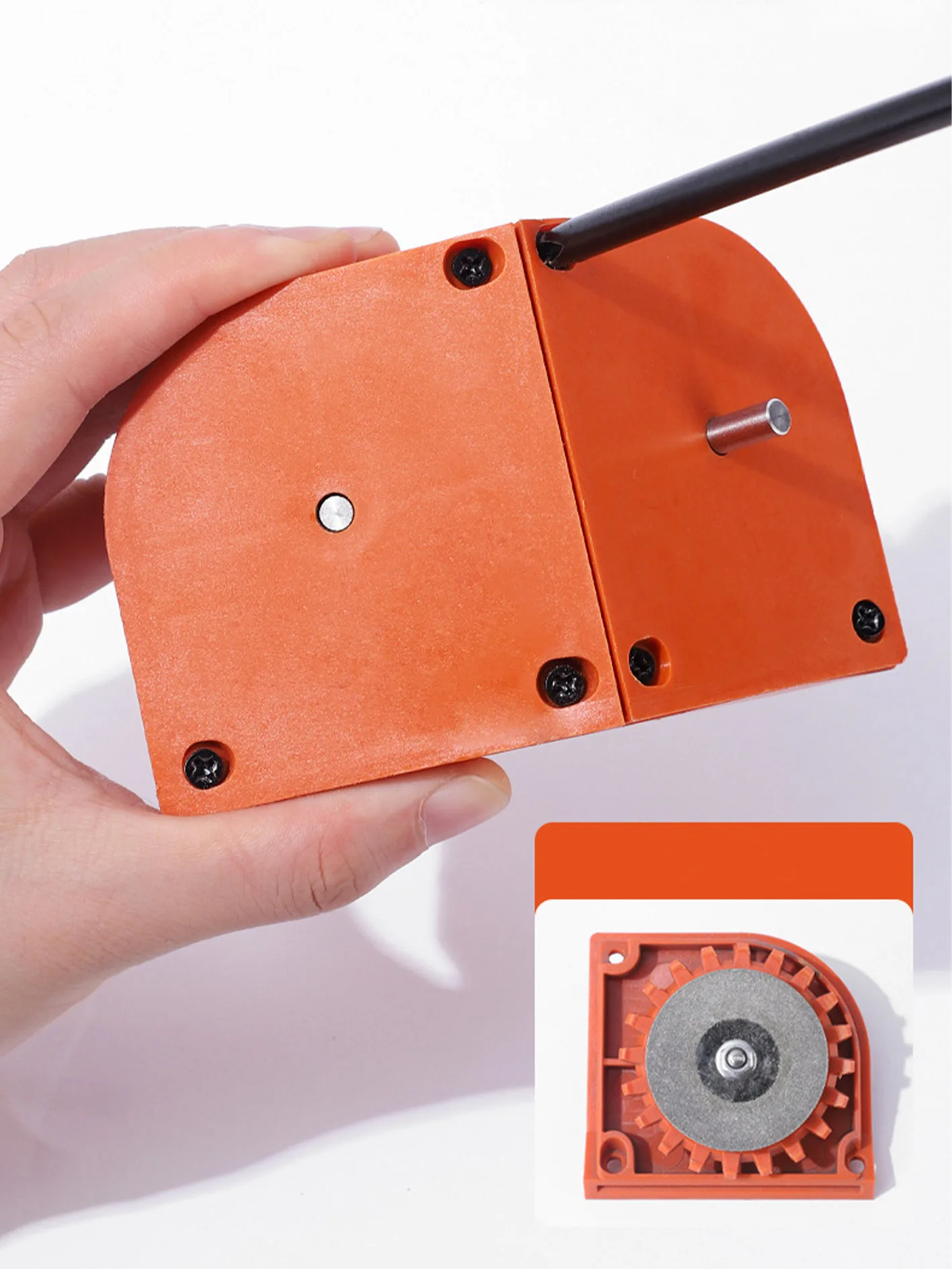 Imagem -02 - Multipurpose Drill Bit Moagem Sharpener Afiador de Facas de Impacto Elétrico Polimento Descartável Dupla Face