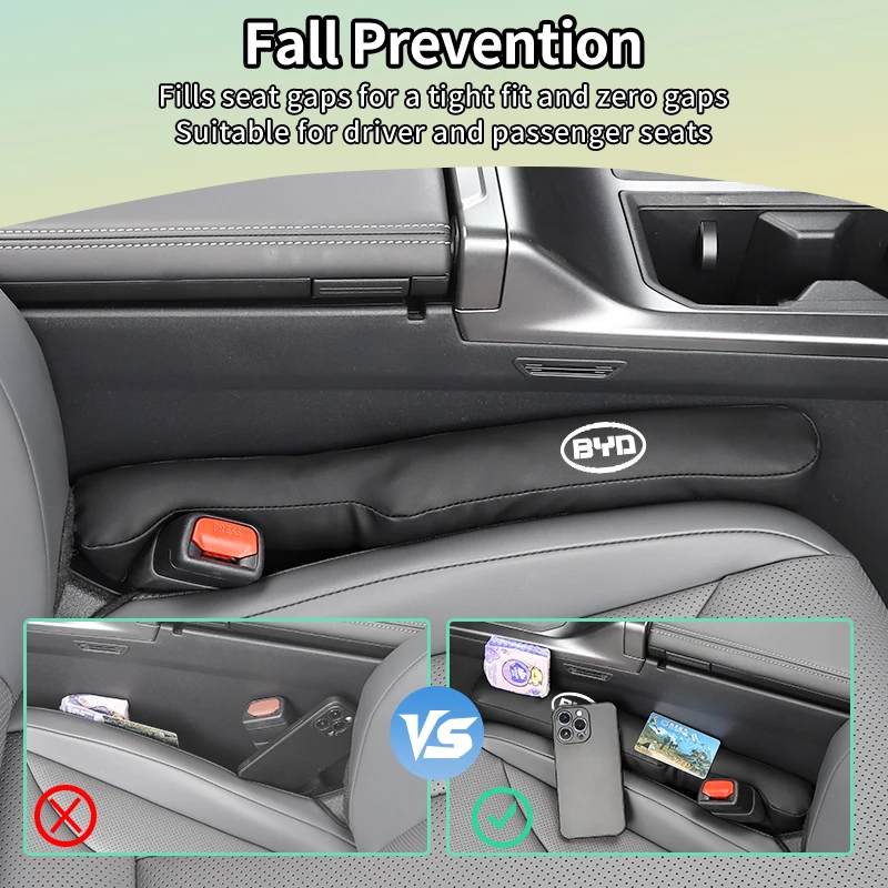 Leather Car Seat Gap Filler Strips Decorative Interior Accessories For BYD M6 G3 G5 T3 F3 I3 F0 F6 S6 S8 E5 E6 G6 L3 S7 Tang view 4
