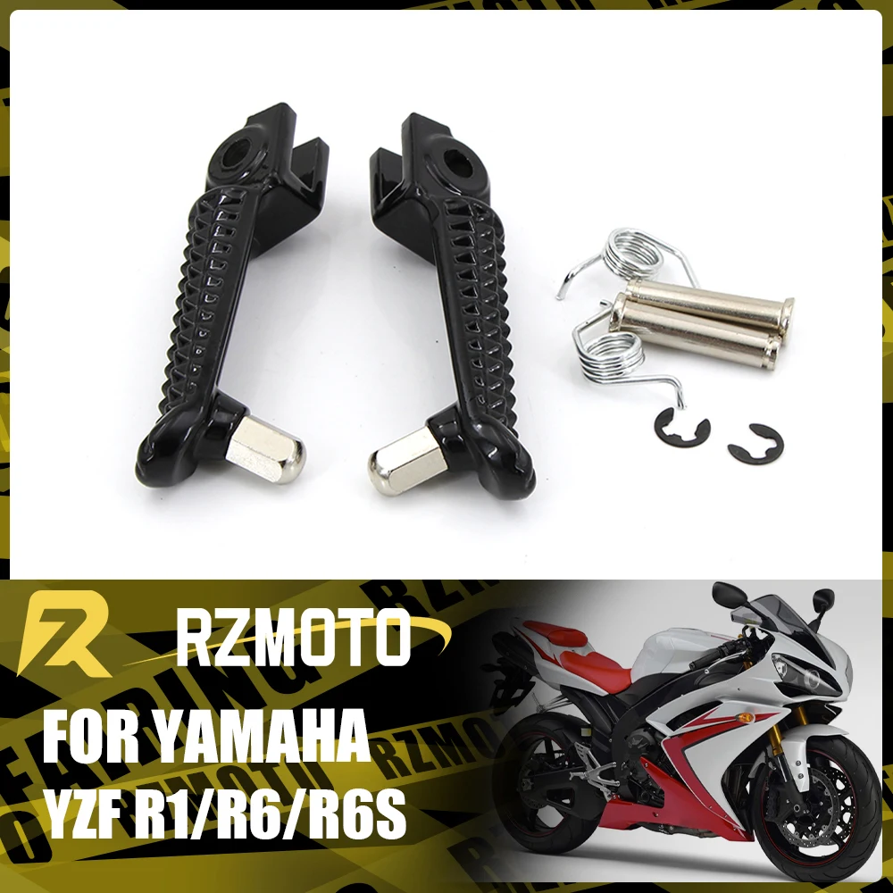 

Front Foot Rests Pedal Bracket Assembly For YAMAHA YZF-R1 1998-2014 YZF-R6 99-12 YZF-R6S 03-08 Motorcycle Folding Parts BLACK