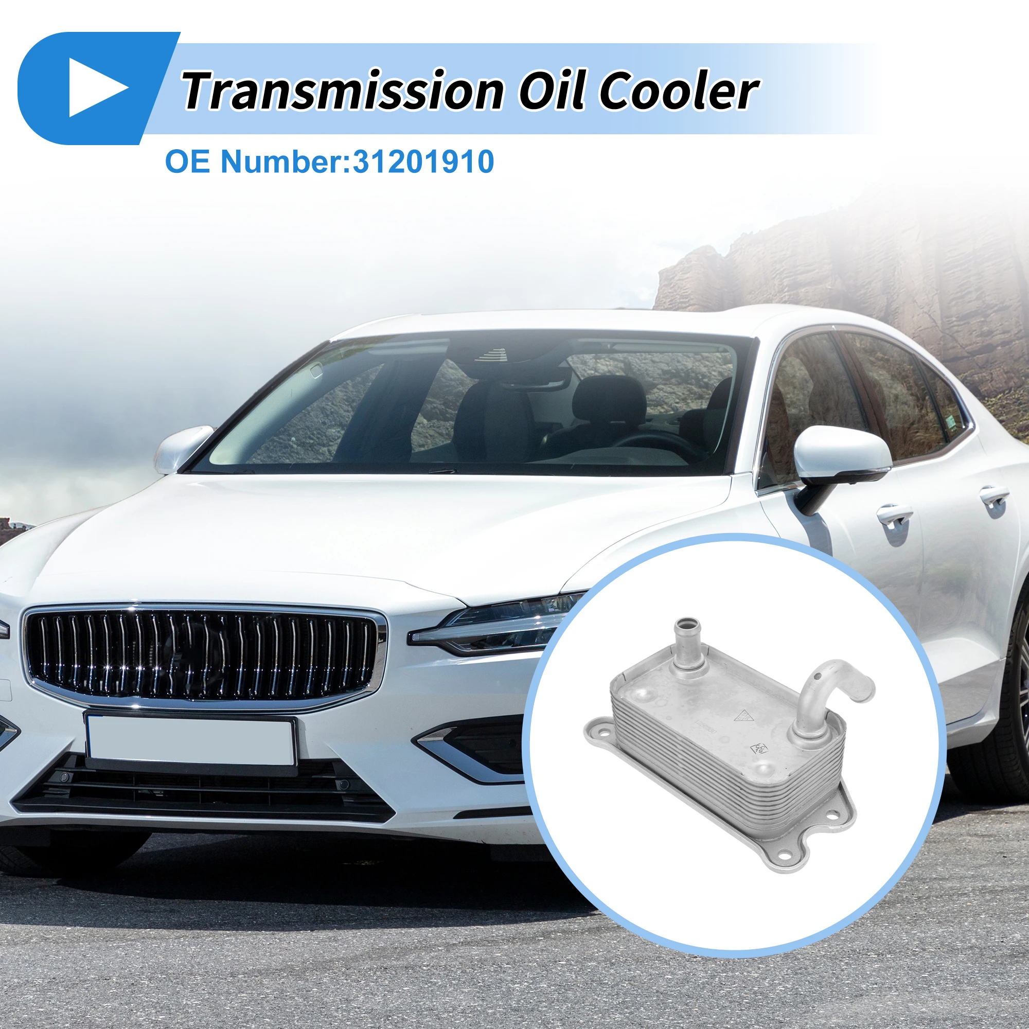 

UXCELL Engine Oil Cooler for Volvo S60 2001-2009 Washer No.31201910 Aluminum Alloy 1 Set Car