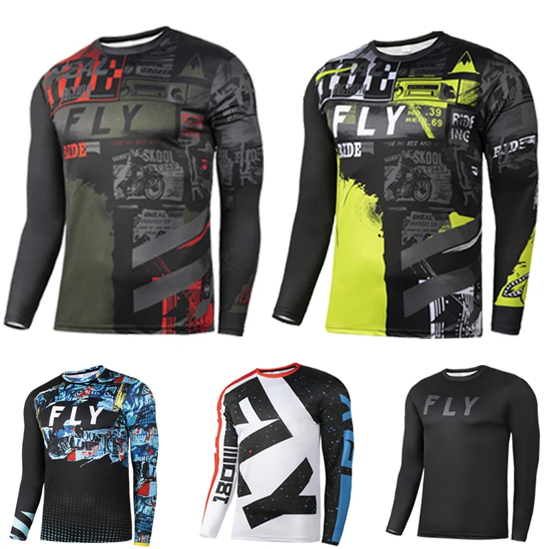 FLY ONLAND Jersey Motocross Mountain Enduro Bike Clothing Bicycle Moto Downhill T-shirt Women Men Cycling Jersey MTB Shirts BMX