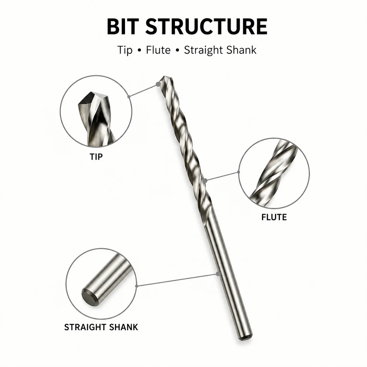 10Pcs HSS Twist Drill Bit Set 0.8-3.0mm Straight Shank Micro Drill Bits for Wood Plastic Soft Metal Precision DIY Drilling Power
