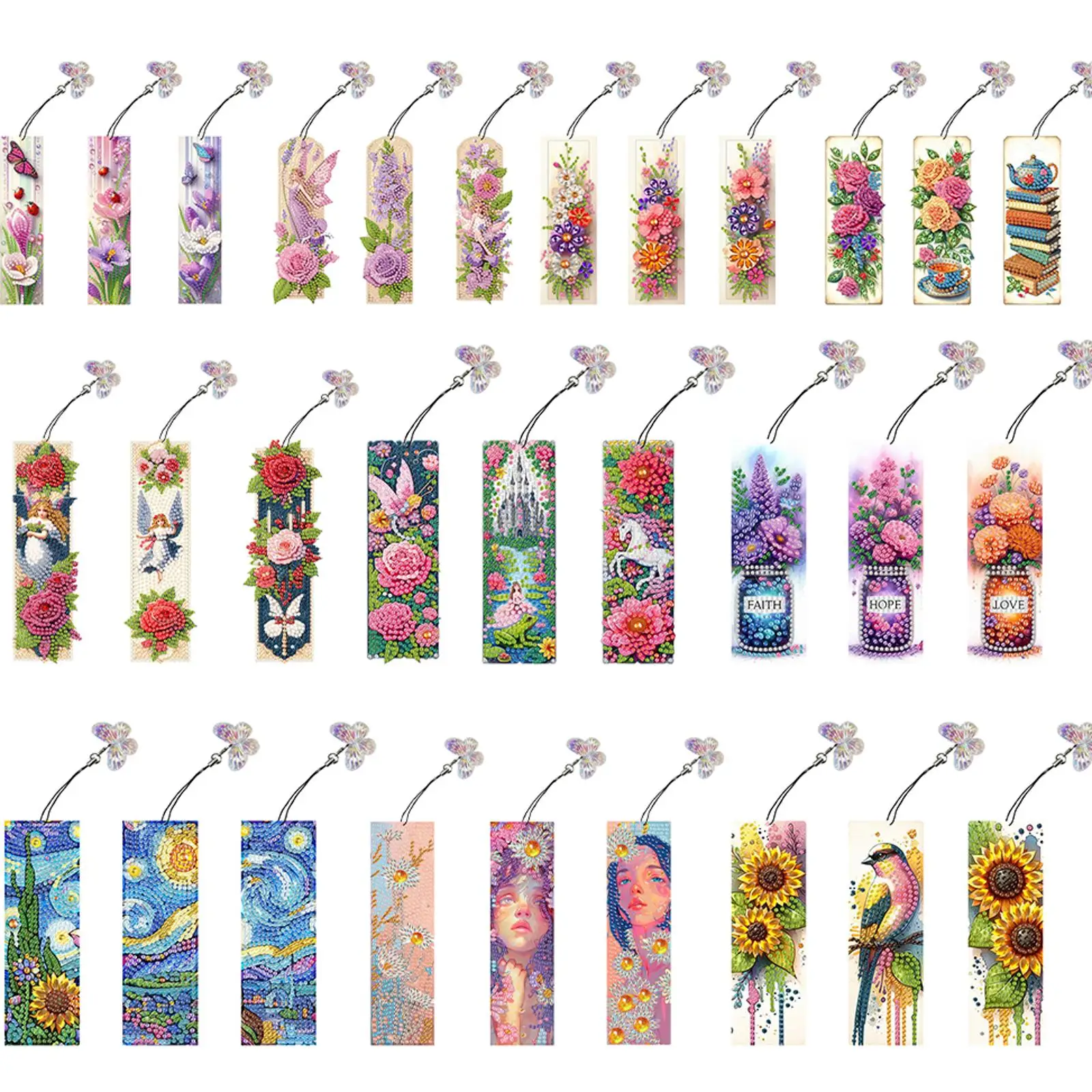 

3 шт. специальная форма цветы кофе алмазная живопись закладка 5D DIY алмазная живопись закладка DIY закладки наборы алмазной живописи