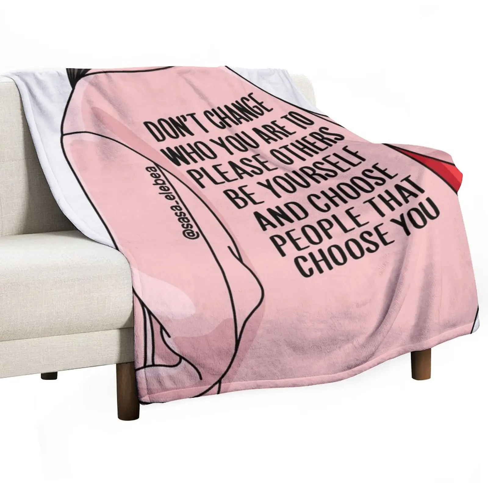 Don't change by Sasa Elebea Throw Blanket manga Blankets For Baby Blankets