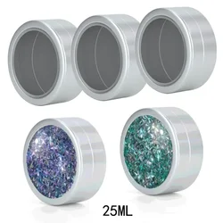 10-50pcs 25ml Round Aluminum Tin Box With Window Candle Jar Metal Lip Balm Gloss Cosmetics Container Candy Nails Art Storage Box