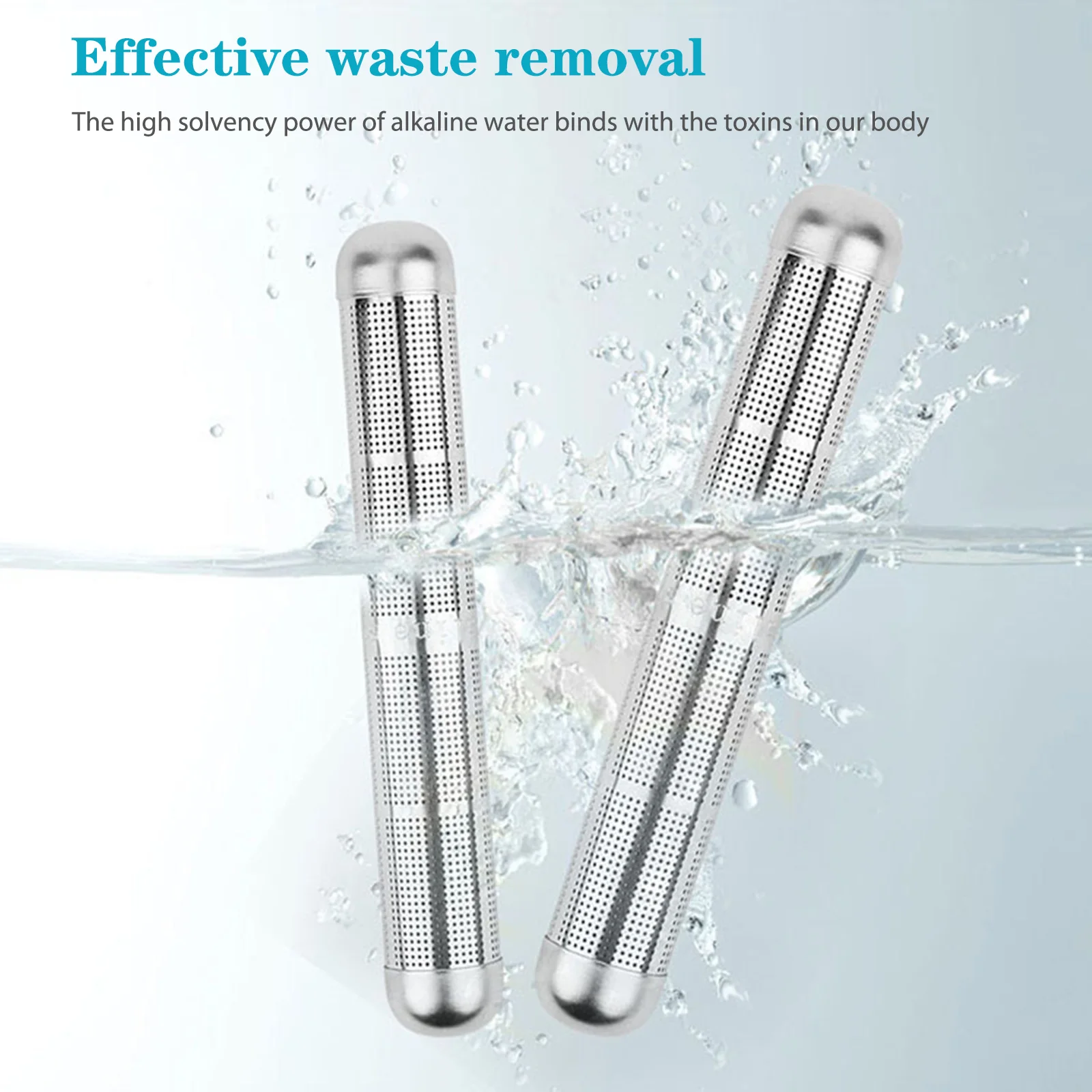 Alkaline Stick Water Purifier Family Stainless Steel Raise PH Charged Structured Purifier Alkaline Water Hydrogen Filter Stick