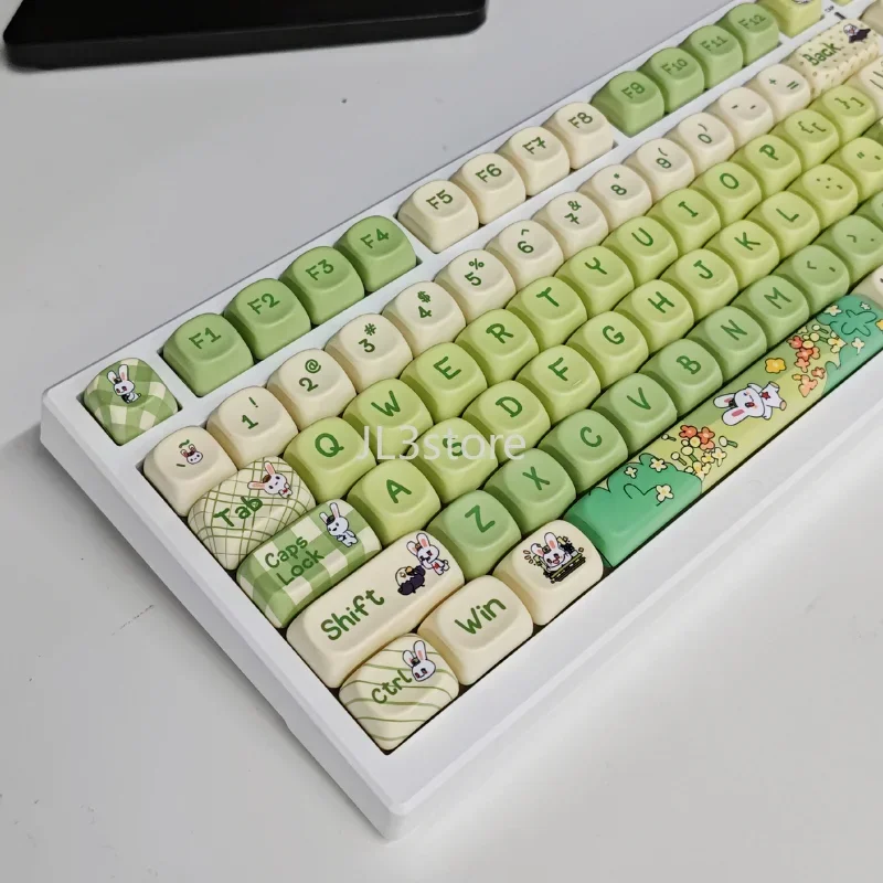 Mechanical keyboard keycaps cute MOA height wolf vgn spider wooting6875 98 104 keyboard keycaps