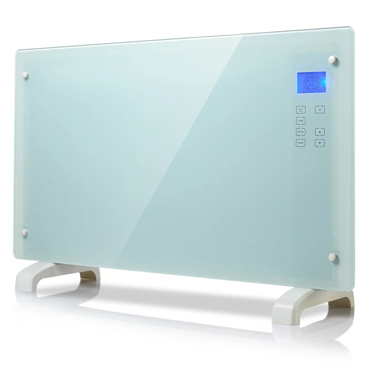 LED Display 1500W Large Room  Electric Heater Glass Panel Heater Space Heater With Remote
