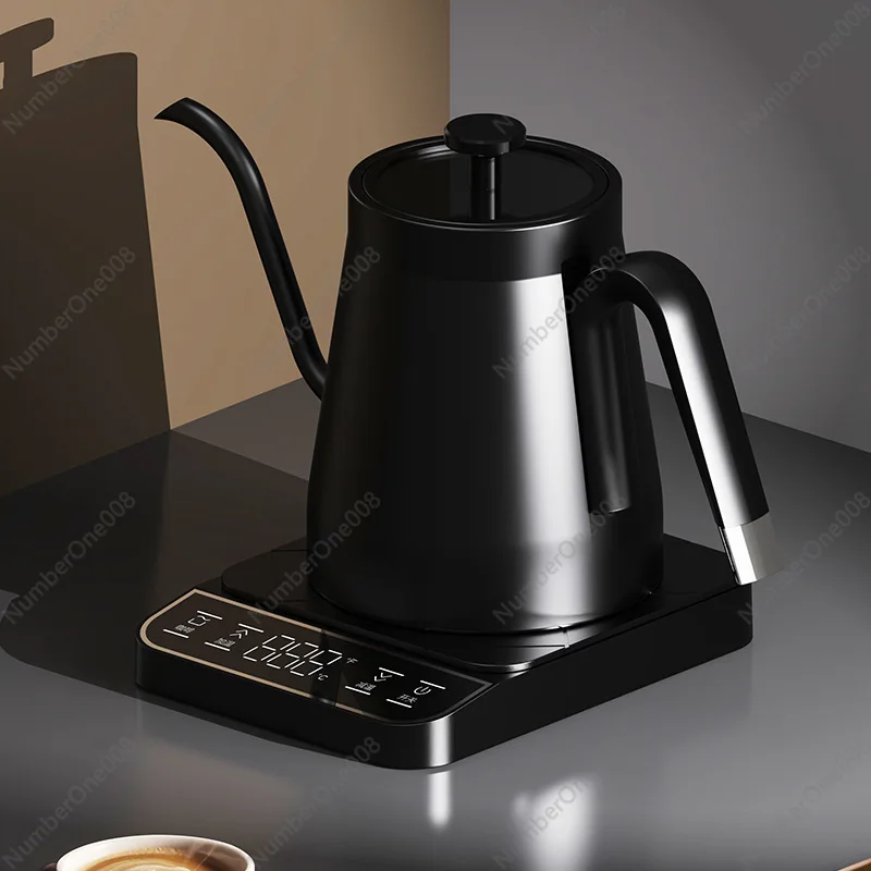 110V/220V Electric Kettle Gooseneck Kettle 1350W Hand Brewed Coffee Temperature Controlled Kettle Smart Tea 800ml