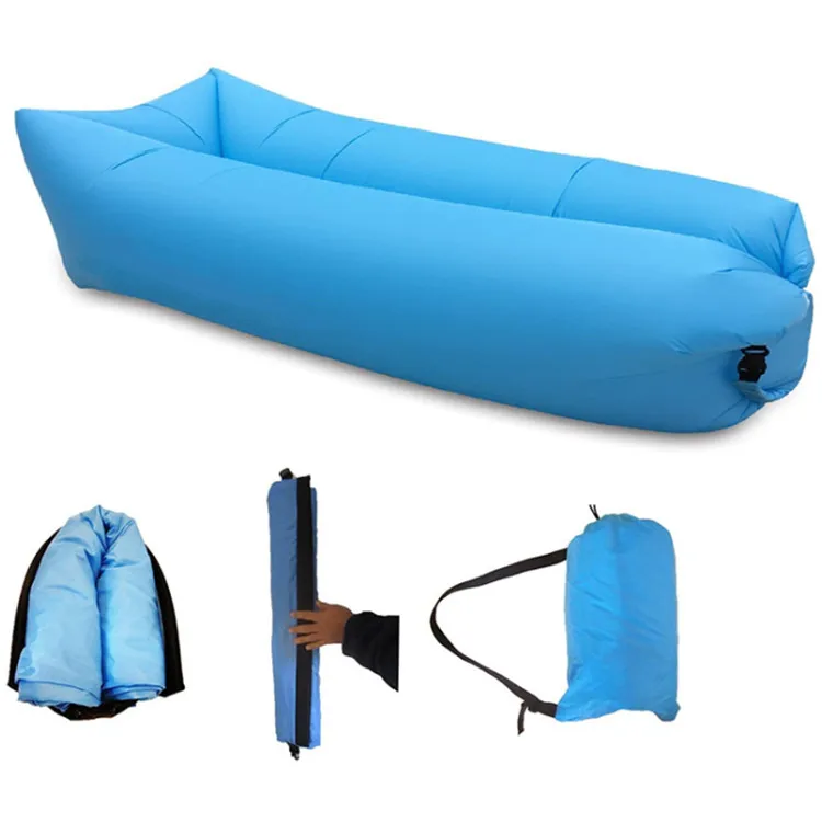 Factory Supply Air sofa Laybag Recliner Inflatable Couch Lounger Camping Air Mattress Sofa Beach Lazy Sleeping Bag