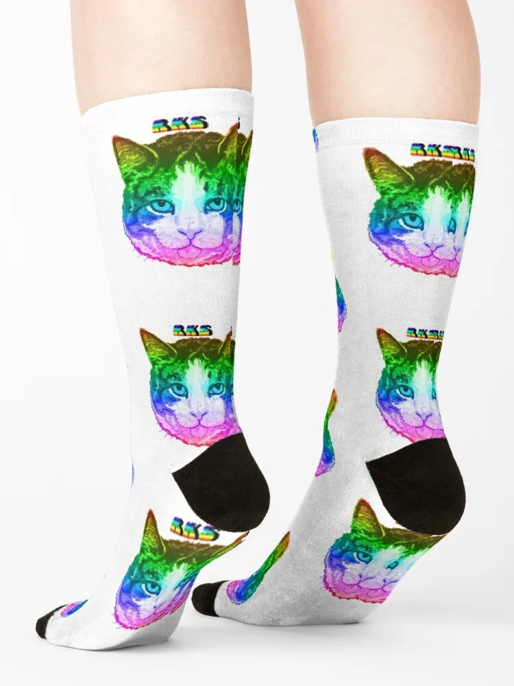 Rainbow Kitten Surprise Kitty Socks hiphop new in's Lots set Boy Child Socks Women's