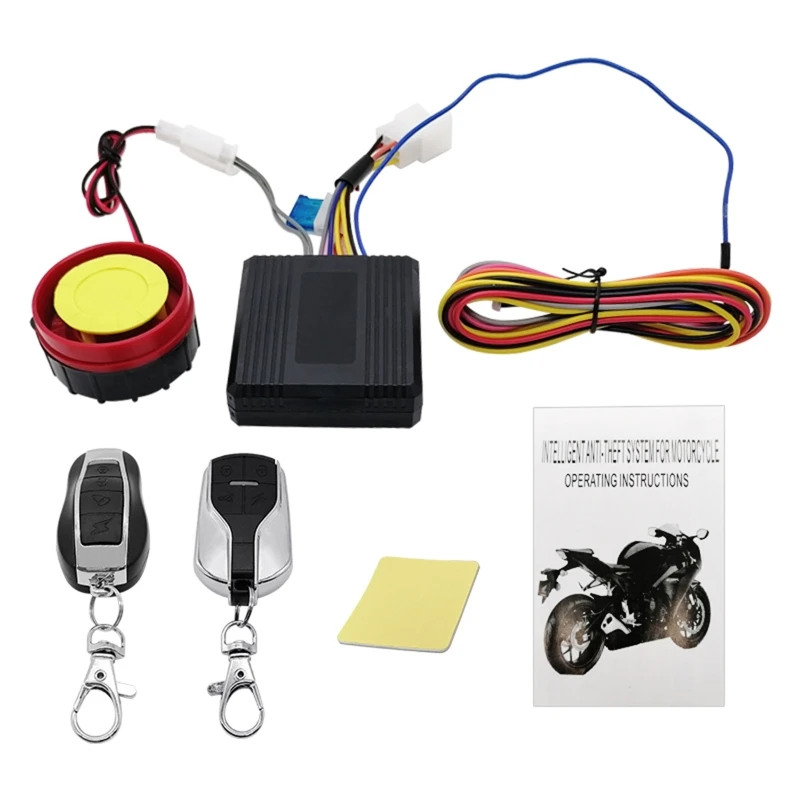 2Way Motorcycle Alarm System Microwave Detect Remote Security Alarm Dropship