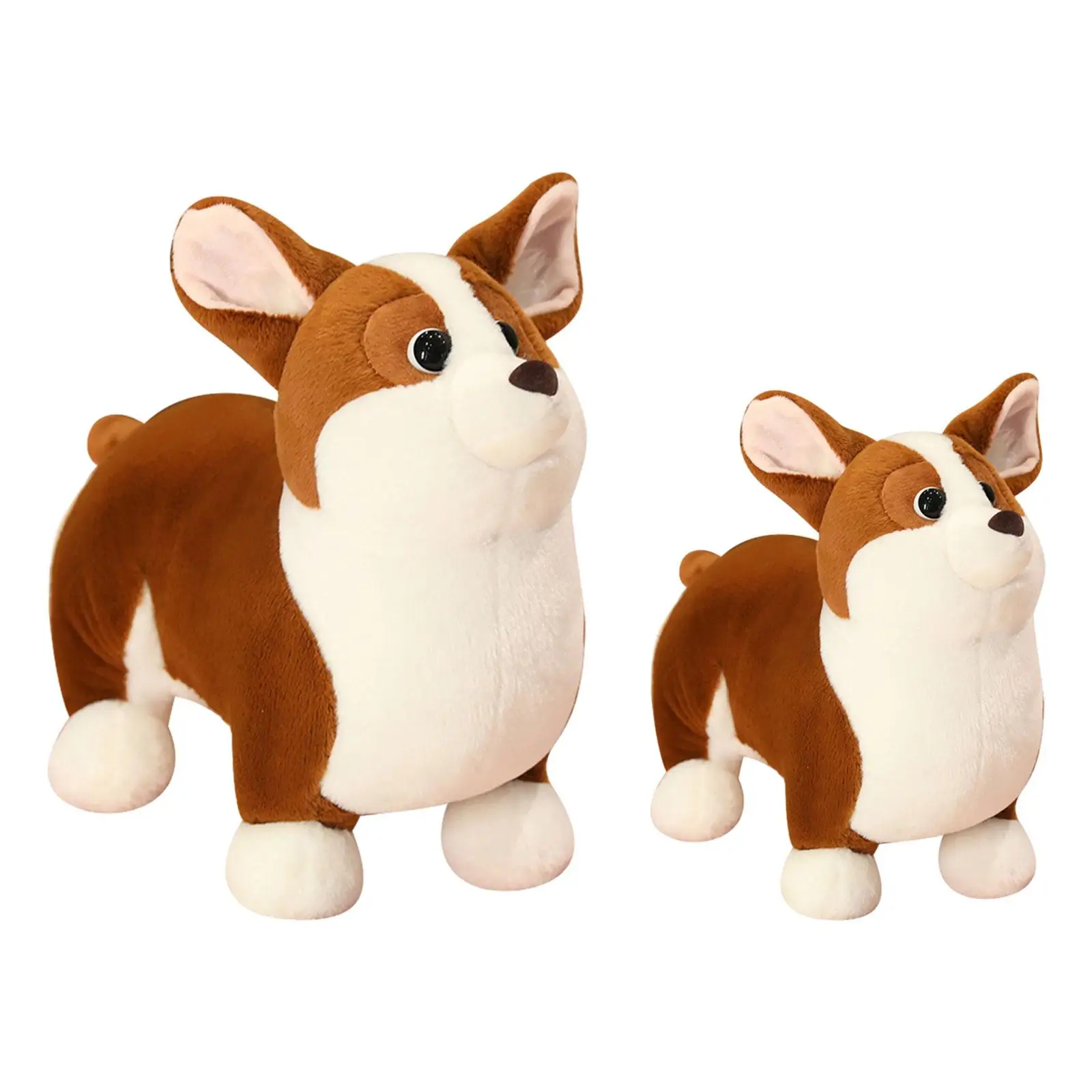 Stuffed Animals Doll Toys Corgi Stuffed Animal Corgi Dog Pillow Lovely Comfort Cushion Gifts for Kids Office Decoration