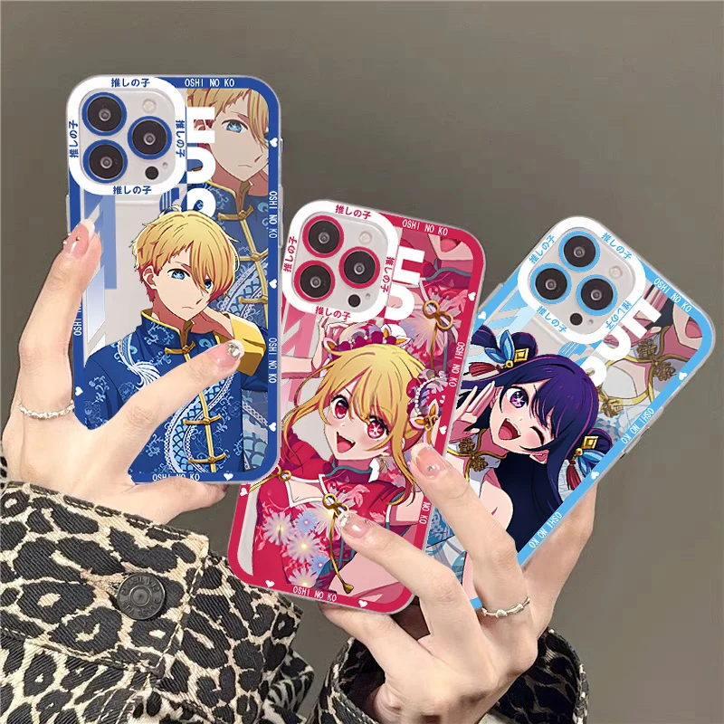 

Oshi No Ko Anime Ai Hoshino Phone Case For iPhone 11 12 13 14 Mini Pro Max XR X XS TPU Clear Case