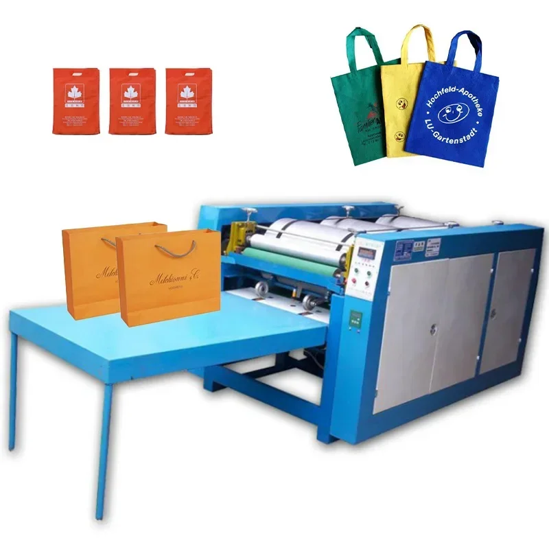 Non Woven Nylon Bag Paper Bag Cardboard Printer Canvas And Carton Box Flexo Jute Printing Machine For Cake Box Printing Machine