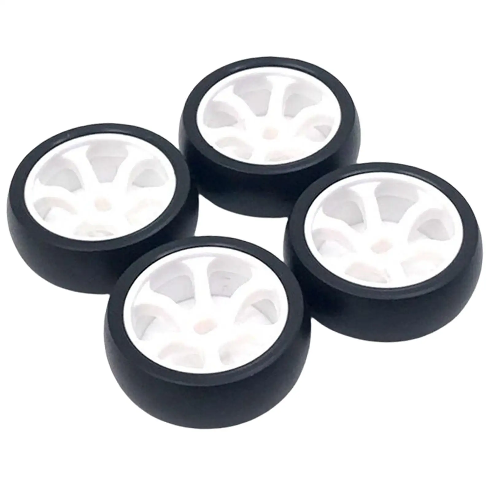 4 Pneus de Borracha para Carro RC de Corrida, Resistentes ao Desgaste, para Wltoys K969 K979 P929 P939 1/28, Acessórios para Carros de Corrida RC e Modelismo