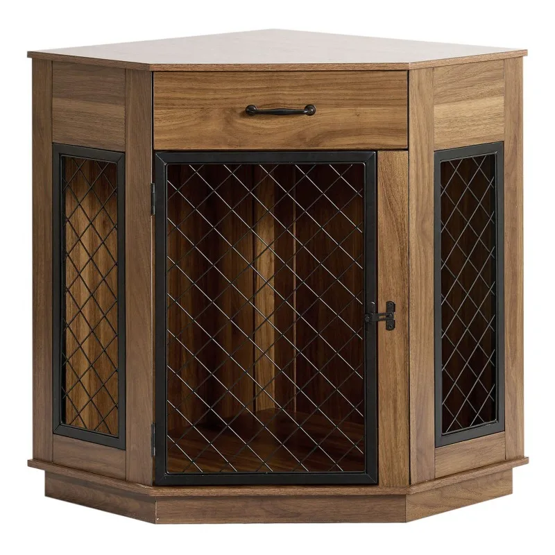 Solid wood cat litter box storage cabinet, deodorant storage cabinet storage