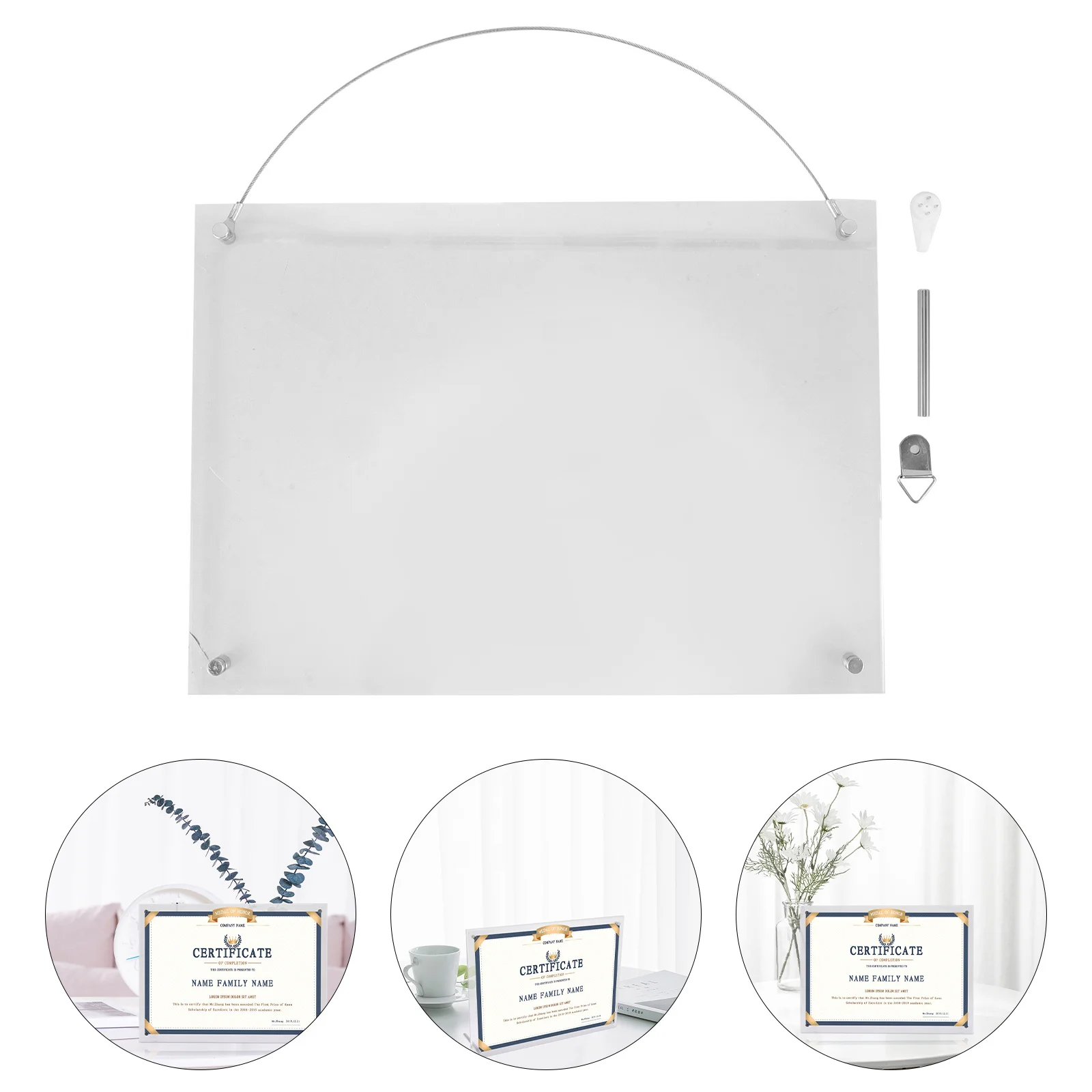 

Acrylic Photo Frame Certificate Holder Award Business License Box Authorization