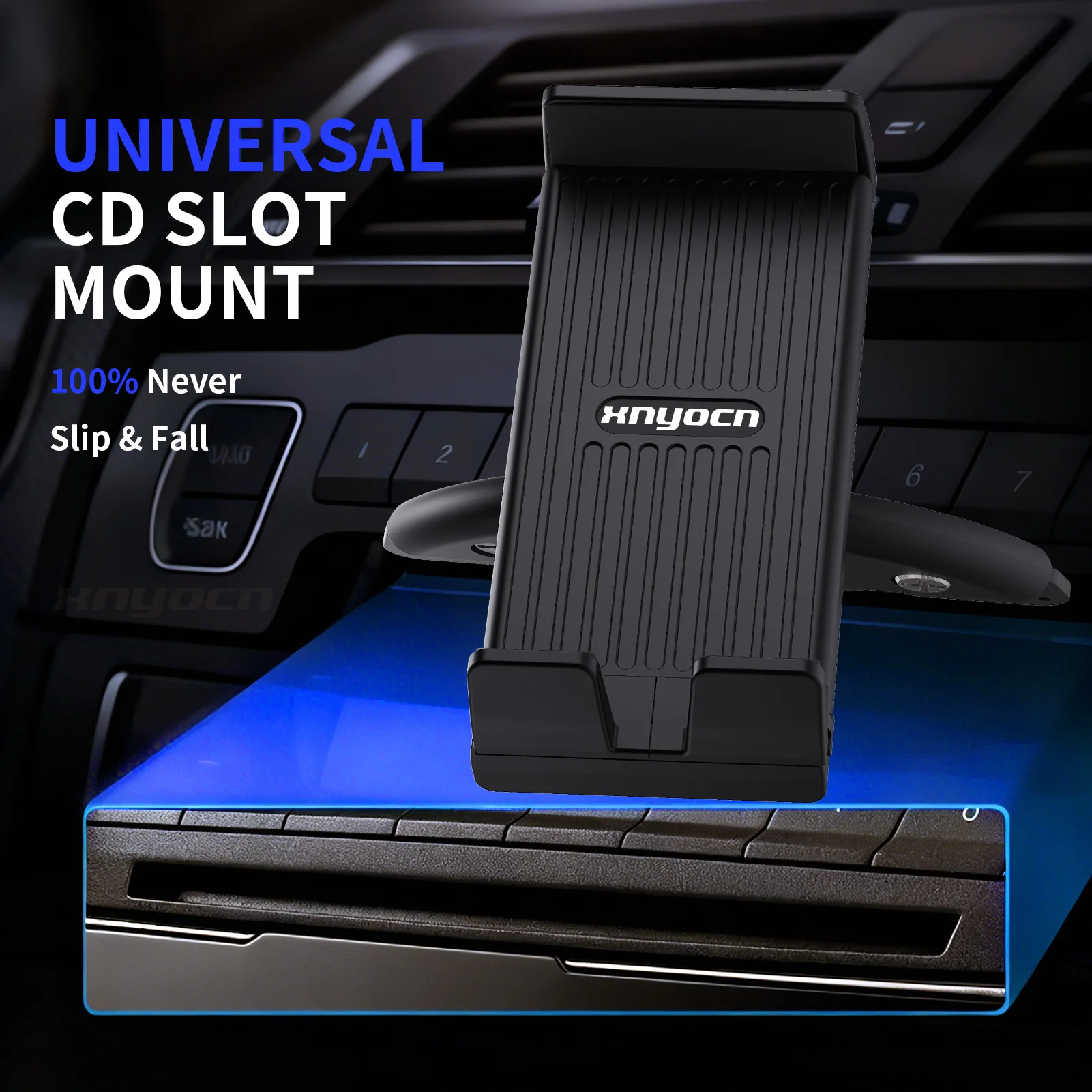 Auto-CD-Slot-Tablet-Handyhalterung Universelle Halterung für 4-14 Zoll Geräte Stabile Sicht auf dem Armaturenbrett für Navigation, Reisen und den täglichen Gebrauch – Detail 4