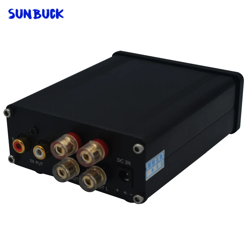 مضخم رقمي من Sunbuck بقوة 24 فولت مزود بطاقة صوت منزلي مصغر من فئة D HIFI بقدرة 50 واط 2.0 TPA3116 LM1036 مضخم رقمي