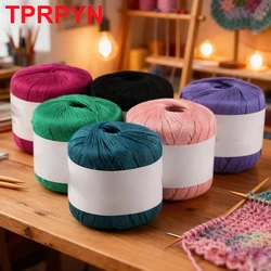 1Pc 50g Silk Cotton Lace yarn for knitting Smooth 6# Lace Crochet Yarn Soft Thread for sweater Thin Crocheting thread amigurumi