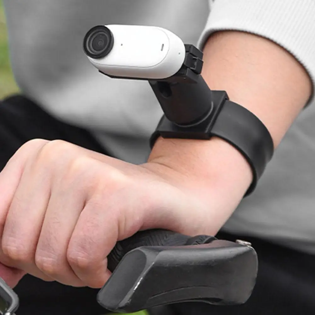 For Insta Go3/Go3s Wrist Bracket 360° Rotating Joint Armlet Wrist Band Hand Strap Mount Camera Accessories Black