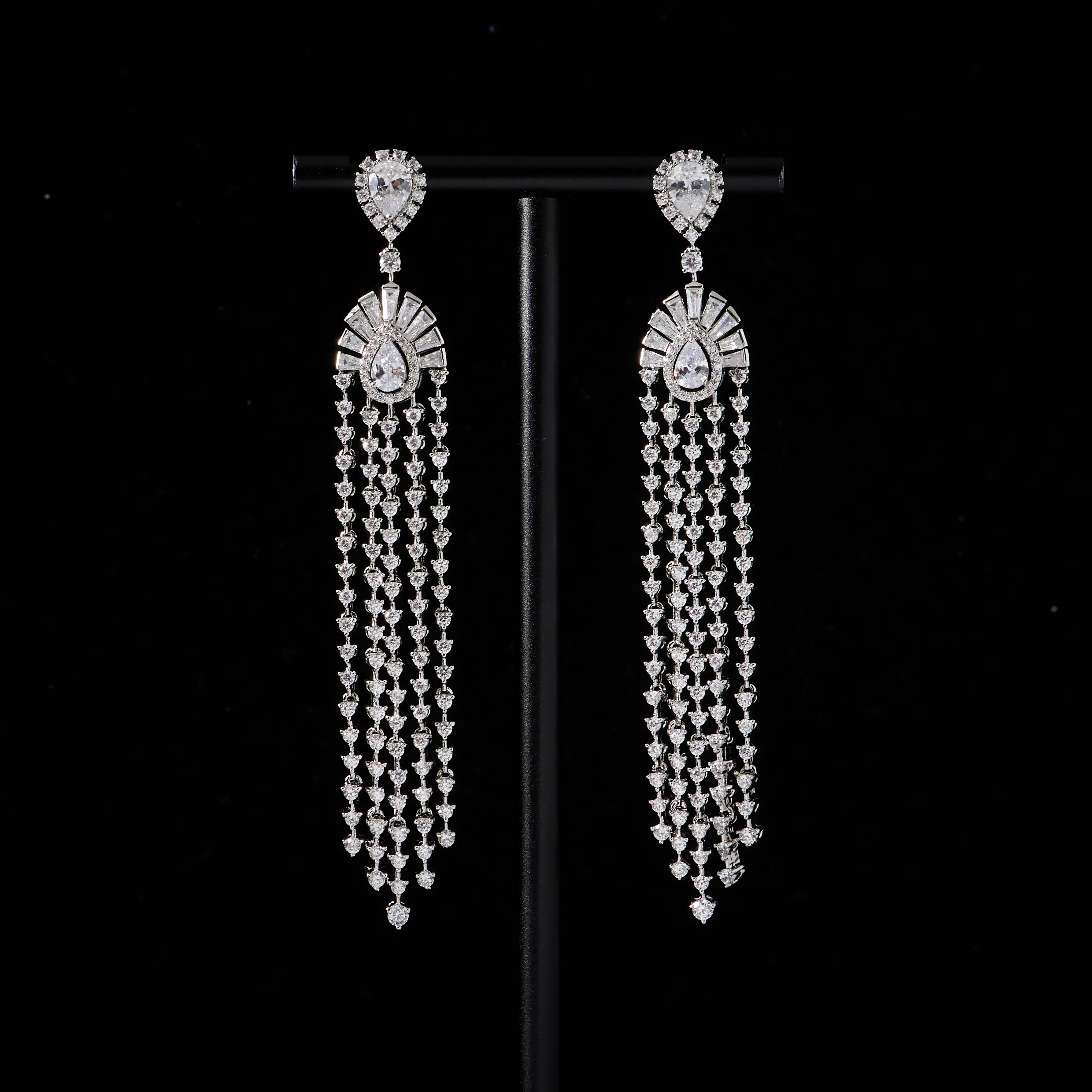 

IN JEWELIFE, трендовые серьги-капли с кисточками для женщин, роскошные качественные длинные серьги, яркие ювелирные аксессуары