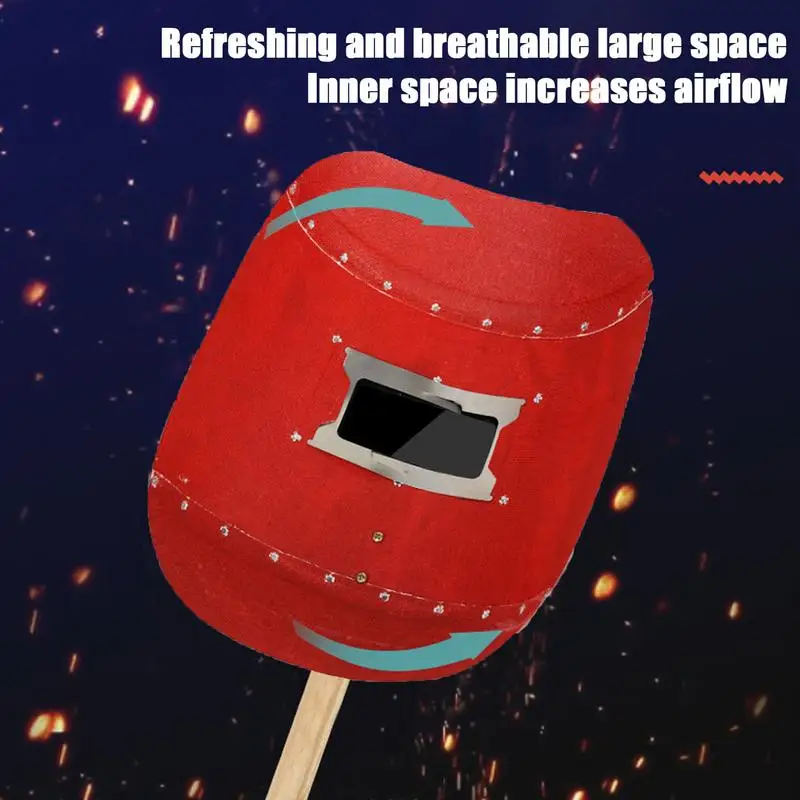 Scudo per saldatura Protezione per saldatore portatile Pannello per saldatura da uomo Protezione per visiera di sicurezza portatile per scintille e detriti