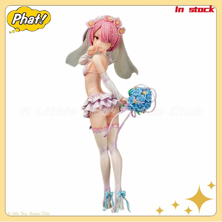 

In Stock Original Phat! Re: ZERO - Starting Life in Another World RAM Wedding Dress Anime Figures Models Collection Toys Gifts