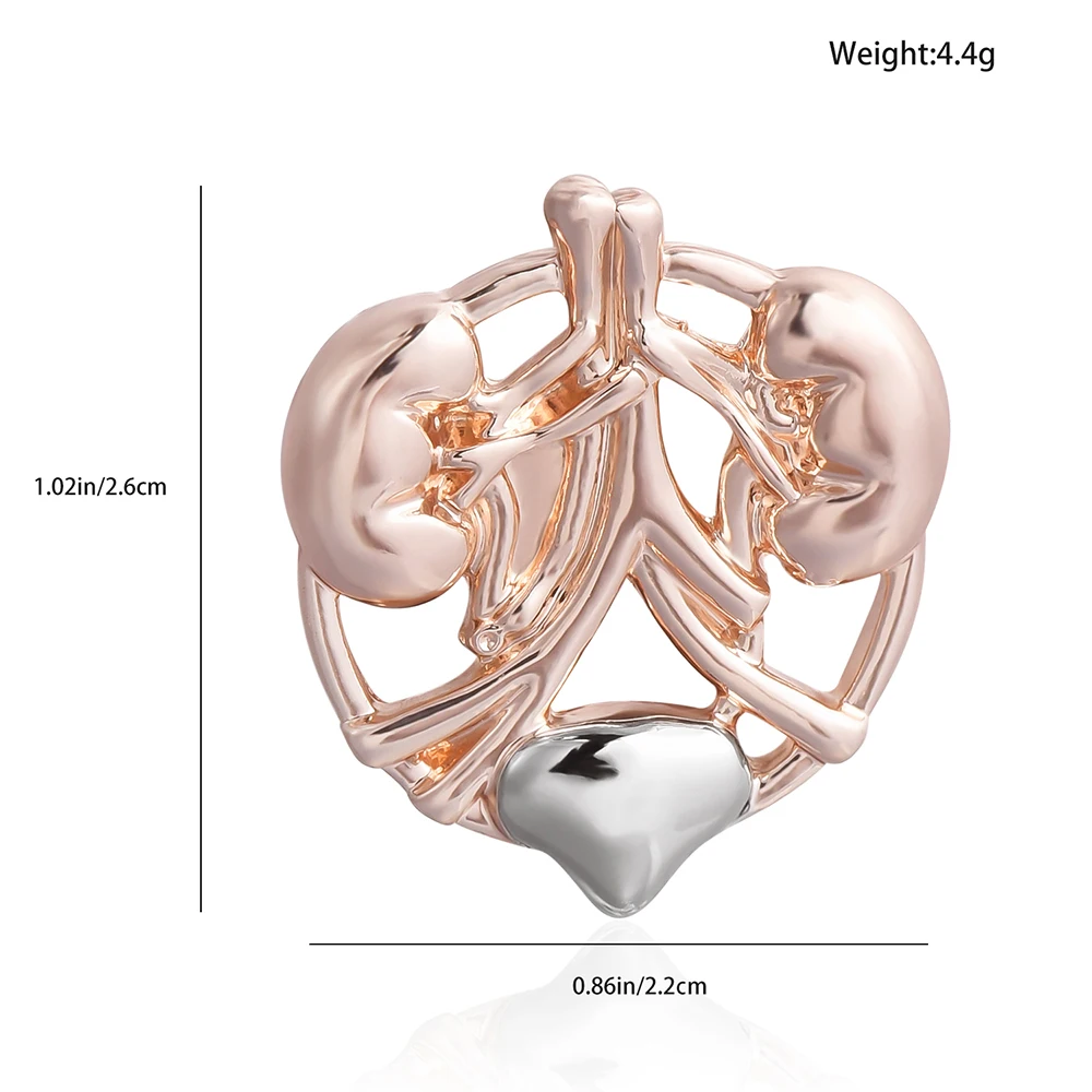 DCARZZ الطبية المسالك البولية الكلى المثانة بروش دبابيس فاخرة البروستاتا تشريح الجهاز مجوهرات التلبيب شارة لطبيب الذكورة ممرضة