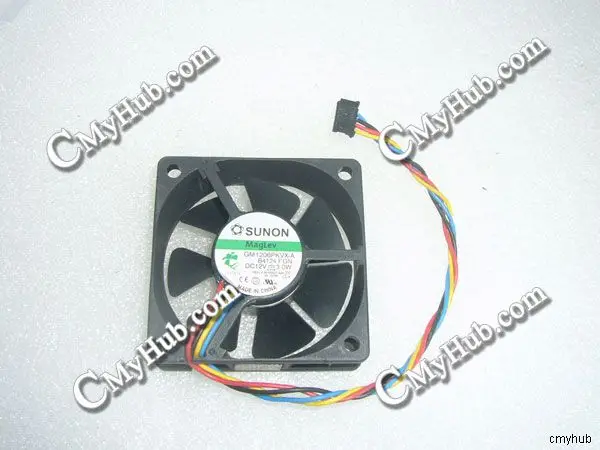 

Для SUNON GM1206PKVX A B4124.F.GN DC12V 3,0 Вт 6020 6 см 60 мм 60x60x20 мм 5-контактный 4-проводной охлаждающий вентилятор