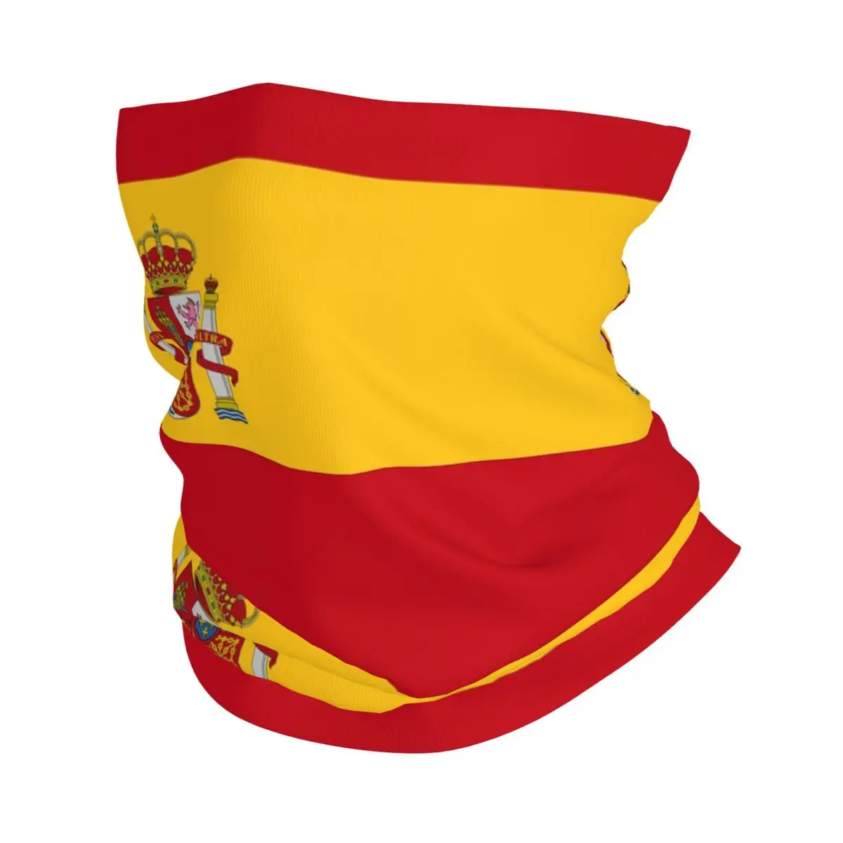 Flag Of Spain Bandana Neck Gaiter Printed Face Scarf Multi-use Headwear Riding Unisex Adult Winter