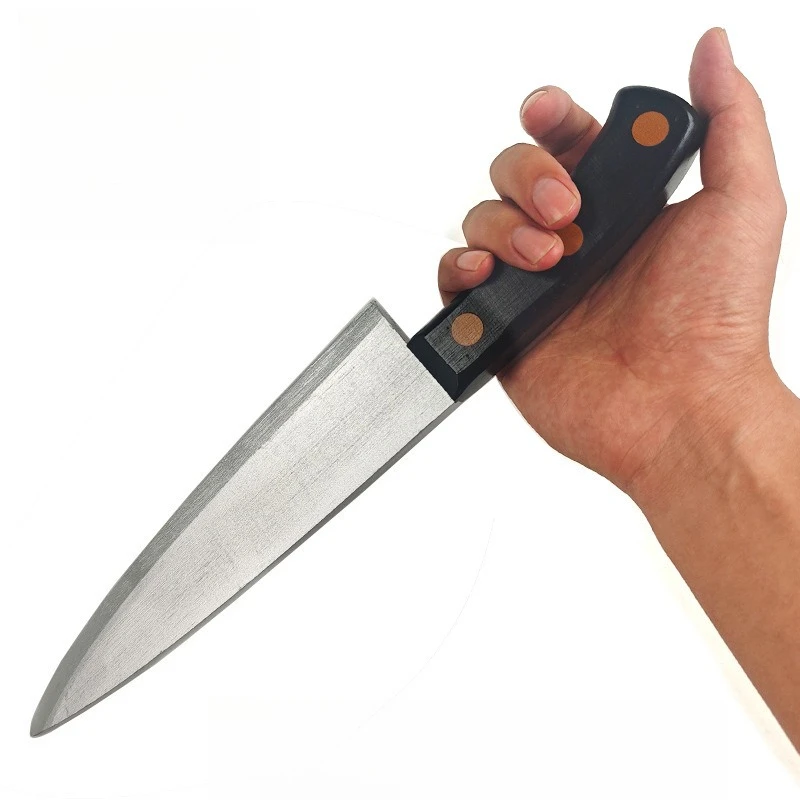 35cm/13.77in morto pela luz do dia michael faca de açougueiro arma modelo personagem de terror cosplaying prop faca de segurança de madeira brinquedo presente