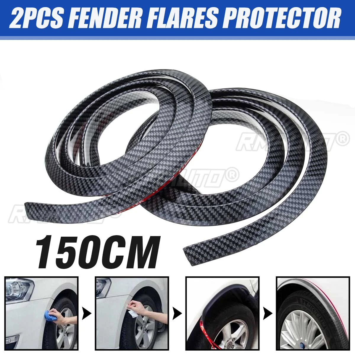 

1.5m Universal Rubber Car Wheel Arch Protection Moulding Trim Anti-collision Auto Wheel Protection Strip Sticker