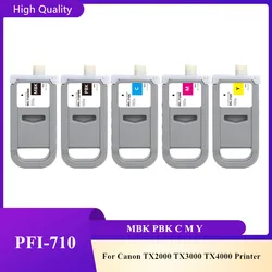 Compatible PFI710 PFI-710 Ink Cartridge for Canon TX2000 TX3000 TX4000 Printer With Ink and Chip