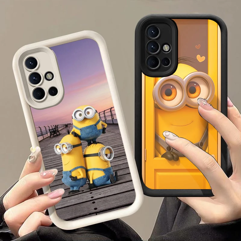 Cartoon M-Minions Phone Case For Samsung Note 20 Ultra A03 Core A04 A05 S A01 A06 A20 A30 A50 M12 M13 M15 M34 5G M51