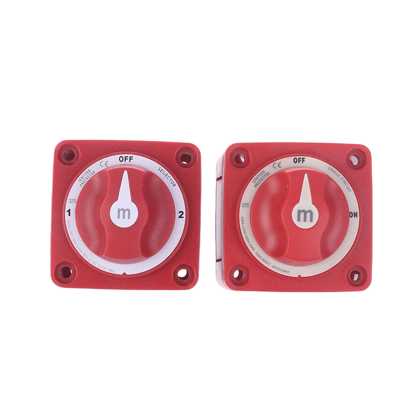 

2 Position On/Off Battery Disconnect Switch Isolator Disconnect Rotary Switch 12- 48V 300A Cut Single For M-Series Marine Boat