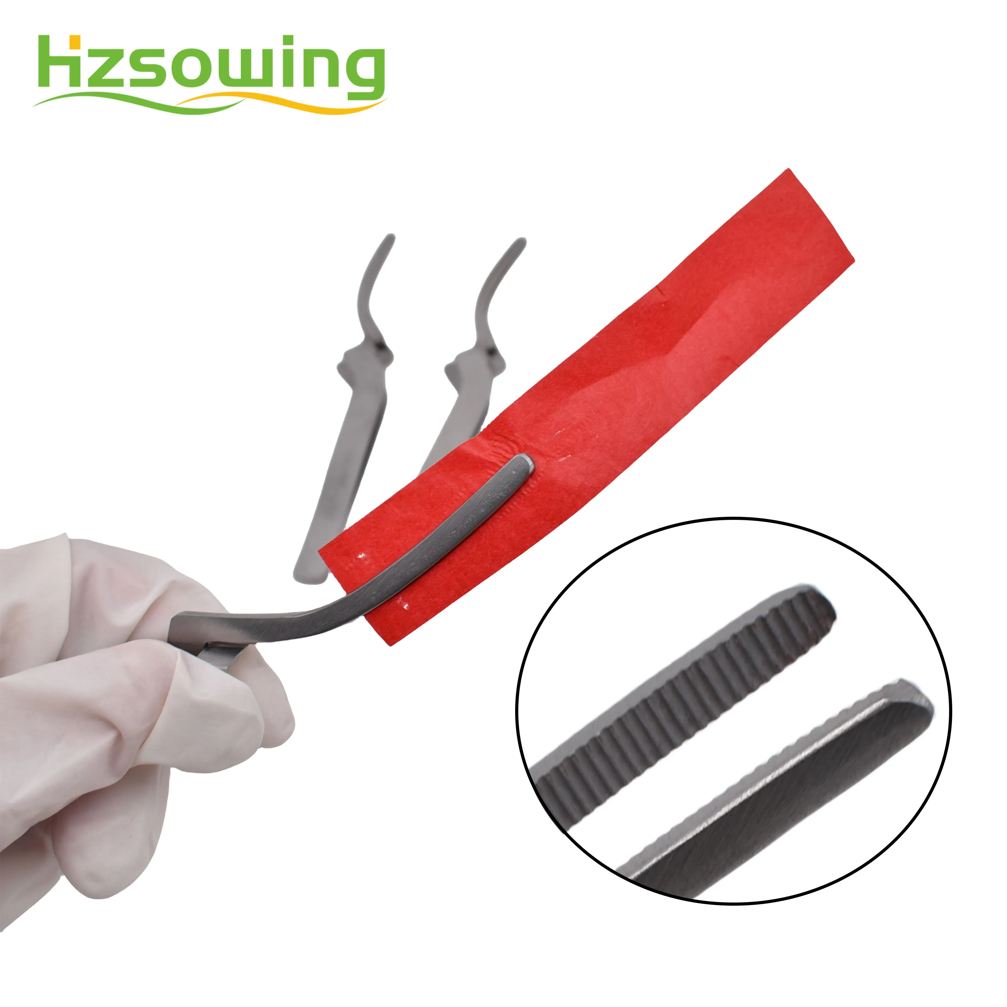 Dental Stainless Steel Occlusal Paper Tweezers Curved Bite Articulating Paper Plier Orthodontic Forcep For Teeth Care Tool