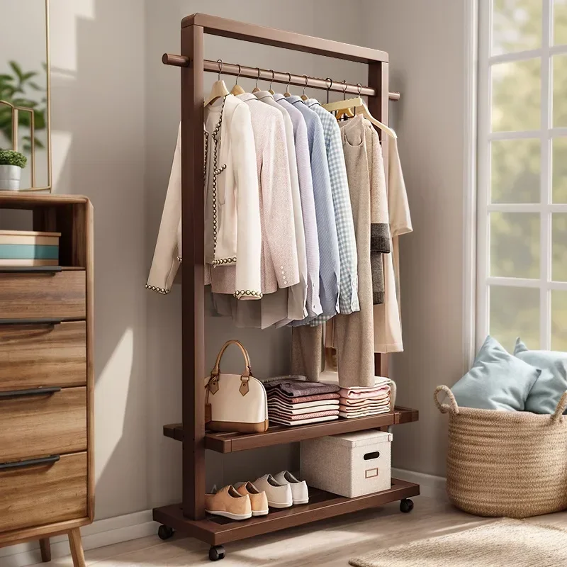 Hanging hanger Floor-to-ceiling bedroom Simple hanger Removable coat rack sturdy and durable