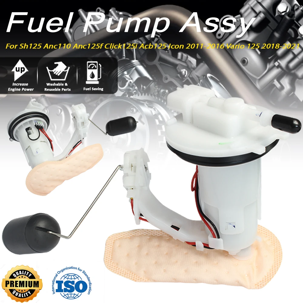 

For Sh125 Anc110 125f Click125i Acb125 Icon 2011-2016 Vario 125 2018-2021 16700-KZR-C01 16700-K60-B61 Fuel Pump