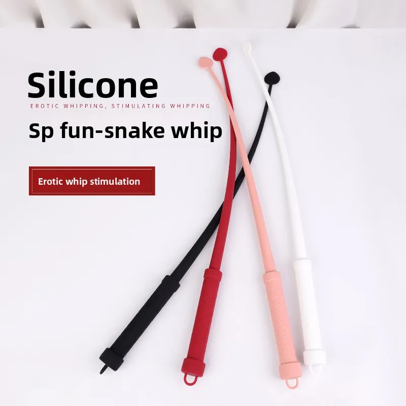Soft Silicone BDSM Whip – Bondage Spanking Toy for Fetish Play & Flirting | Thrilling Pain & Sensation Enhancer (18+) Adult Toys