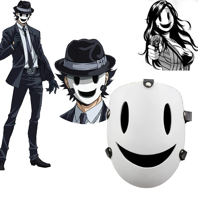 Accessoires de costumes de samouraï japonais-masques blancs pour la fête de carnaval, masque de cosplay de Sniper d'invasion de grande hauteur d'anime Tenkuu Shinpan