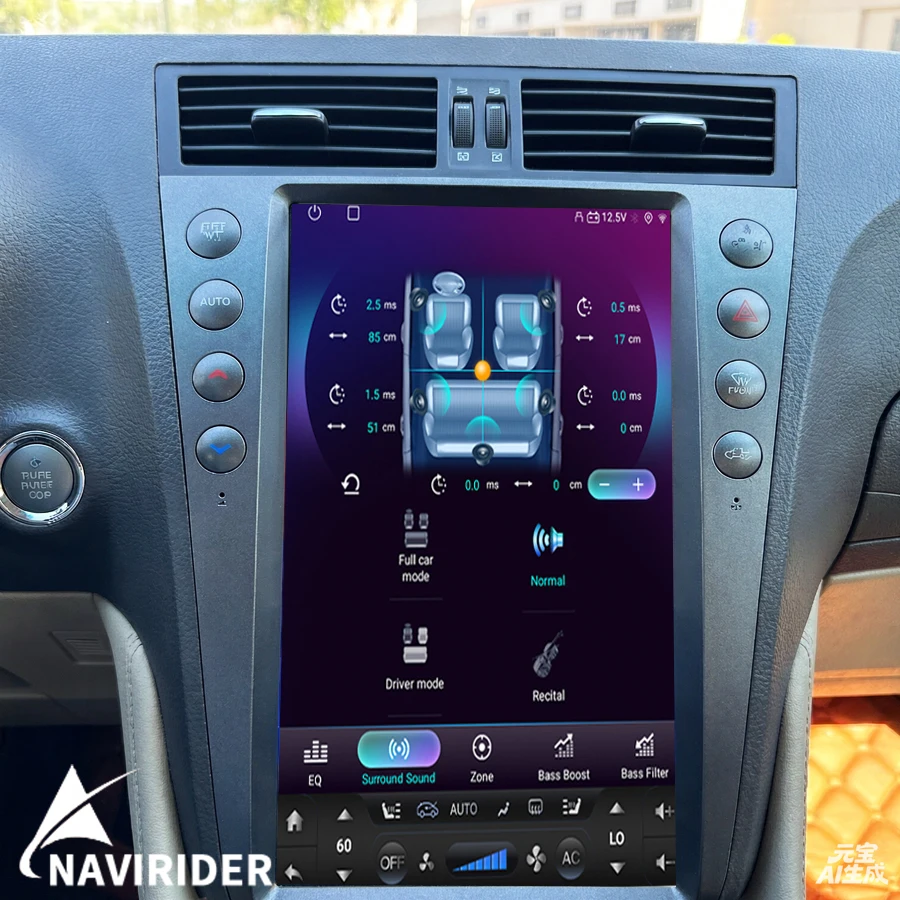 13.6inch  Multimedia Video Player GPS Carplay Screen For Lexus GS 300/350/430/450h/ 2005-2011 StereoCar Radio Android Vertical