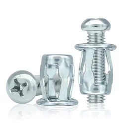 5pcs Jack Nuts Screw Petal Screw Anchors Petal Expansion Plugs for Curtain Expansion Clamp Petal Rivet Lock Jack Nut Bolt