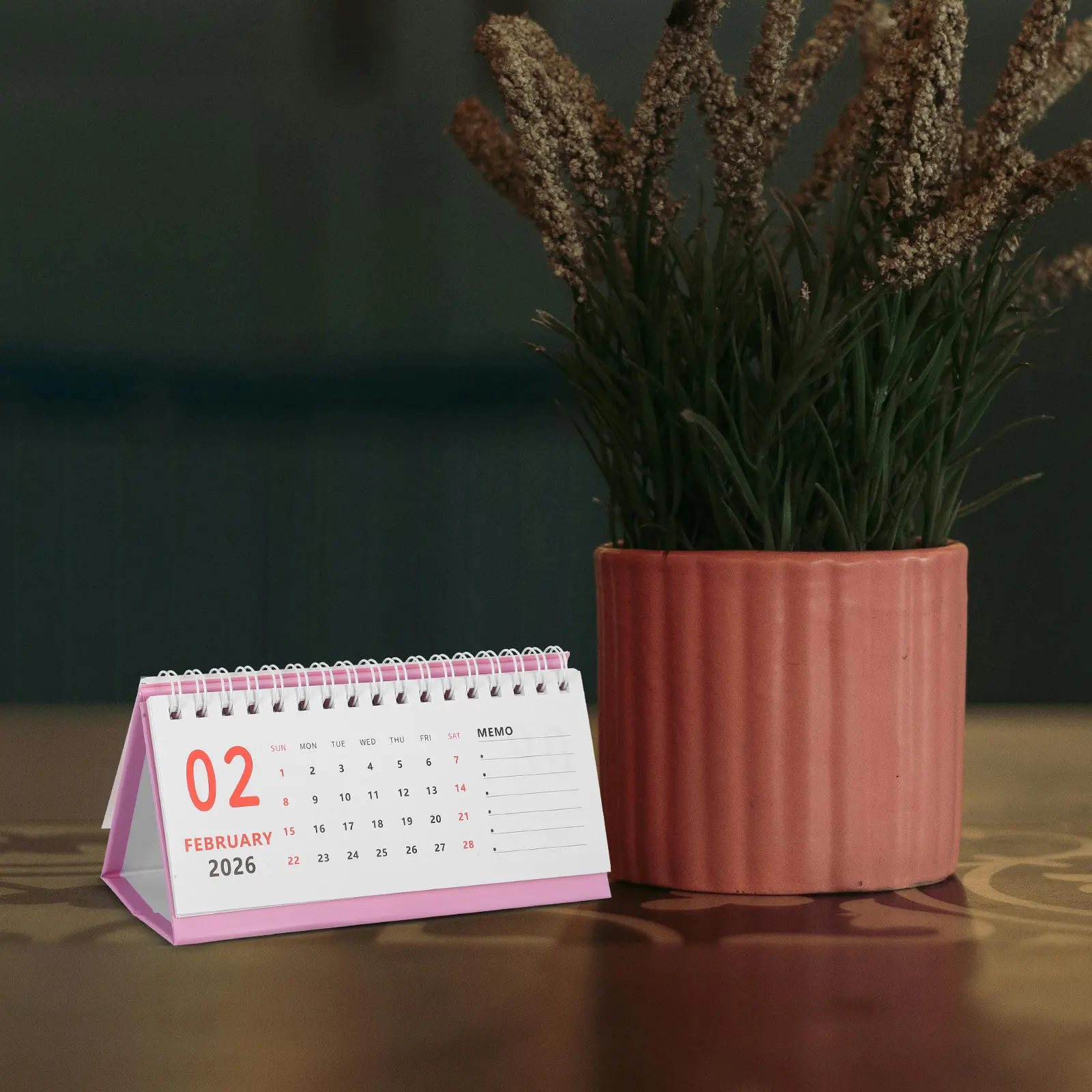 

Small Foldable Desktop Calendar 2025-2026 Mini Standing Flip Monthly Planner Space Saving Design for Teachers Workers Planners