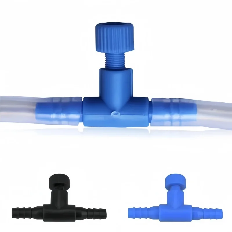 Aquarium-Luftregelventil, Einstellbarer Luftstrom-Durchflussregler für Fischbecken, 4mm Schalter, Luftpumpen-Sauerstoffrohr-Verbinder – Detail 2