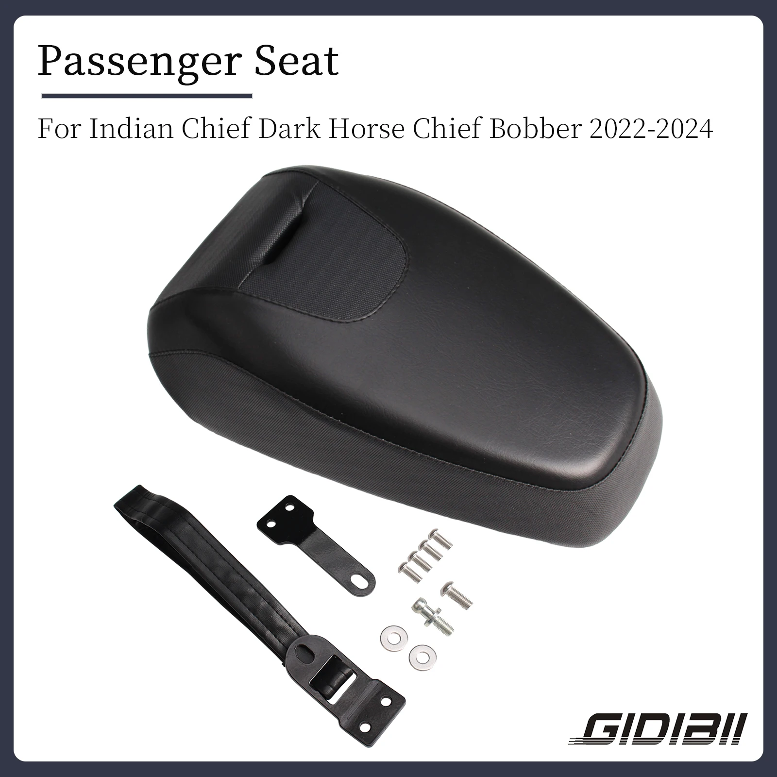 

1 Set Rear Passenger Pillion Seat Cushion For Indian Chief Dark Horse Chief Bobber 2022 2023 2024 Motorcycle Saddle