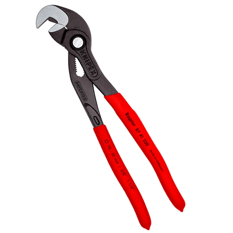 KNIPEX 87 41 250 Multiple Slip Joint Spanner Pipe Wrenches and Water Pump Pliers Sutible For Nuts and Screws