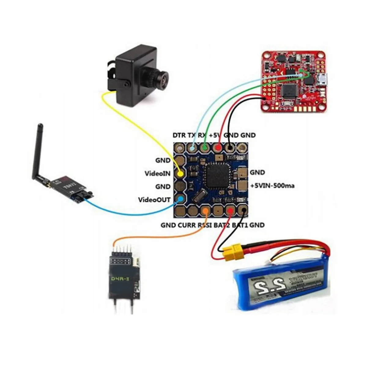 FPV Mini Micro-OSD Mini OSD for SP Racing CC3D Naze32 F3 F4 Flight Controller